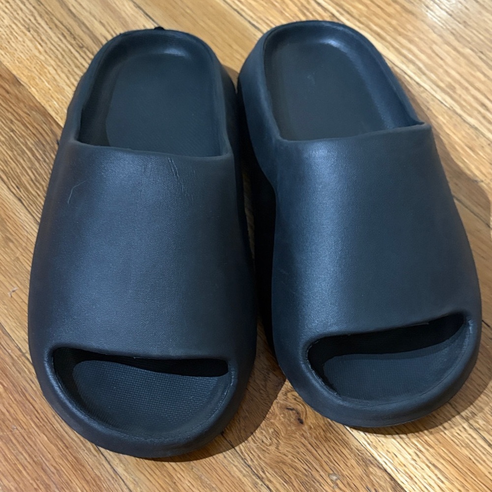 Black Slide Sandals